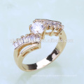 Diseño de los anillos de dedo del oro del diseño superior de la fábrica suena para las mujeres con precio